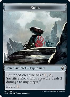 Rock // Salamander Warrior Double-Sided Token