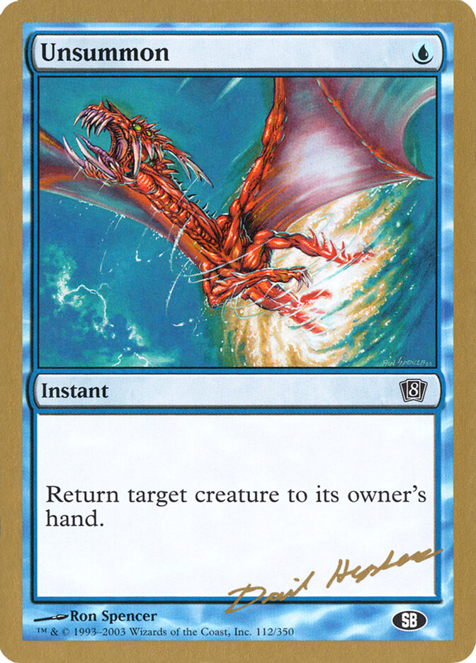 Unsummon - 2003 Dave Humpherys (8ED) (SB)