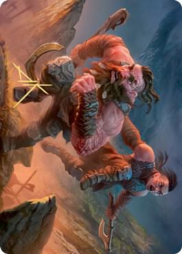 Dwarven Reinforcements Art Card (Gold-Stamped Signature)
