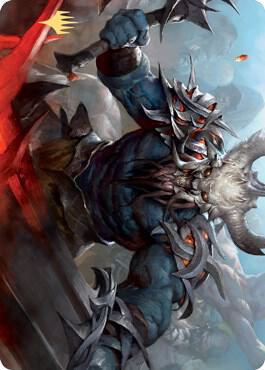 Frenzied Raider Art Card (Gold-Stamped Signature)