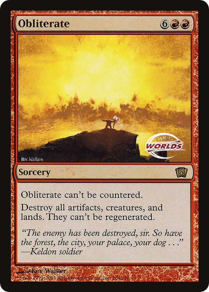 Obliterate (World Championship 2003)