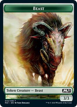 Beast // Insect Double-Sided Token (Challenger 2021)