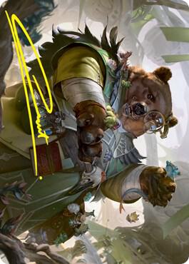 Professor of Zoomancy Art Card (Gold-Stamped Signature)