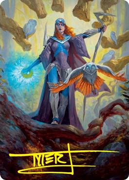 Kasmina, Enigma Sage Art Card (Gold-Stamped Signature)