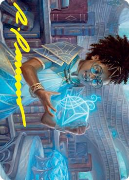 Zimone, Quandrix Prodigy Art Card (Gold-Stamped Signature)