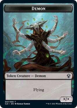 Demon // Fungus Beast Double-Sided Token
