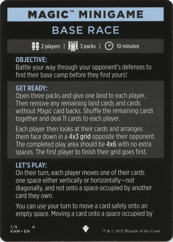 Magic Minigame: Base Race