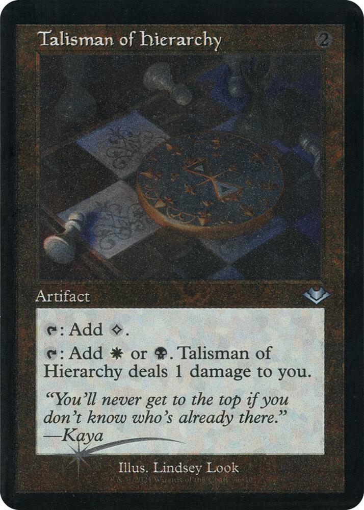 Talisman of Hierarchy (Retro Frame) (Foil Etched)