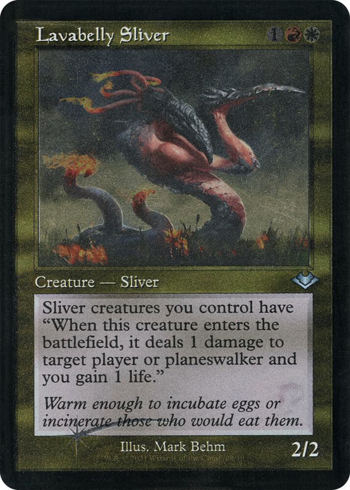 Lavabelly Sliver (Retro Frame) (Foil Etched)