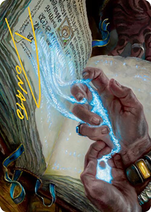 Mystic Redaction Art Card (Gold-Stamped Signature)