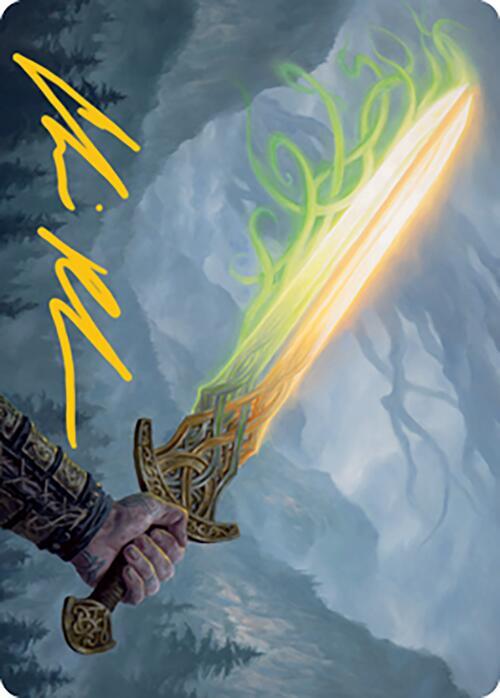 Sword of Hearth and Home Art Card (Gold-Stamped Signature)