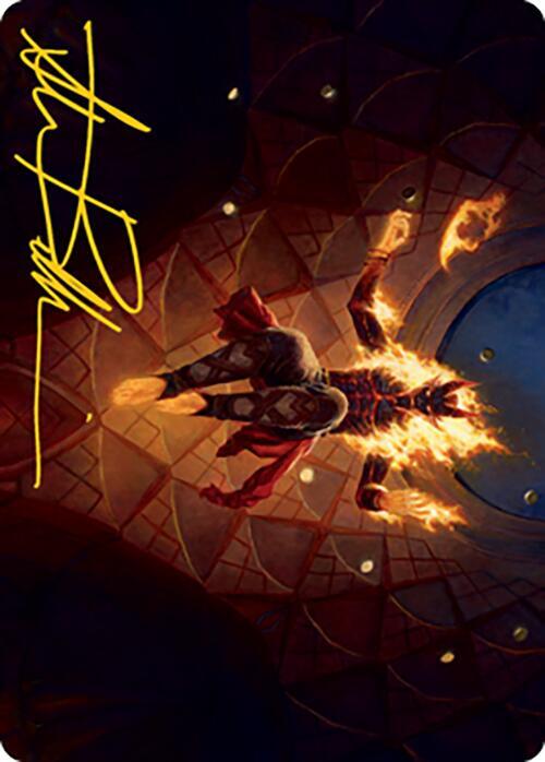 Yusri, Fortune's Flame Art Card (Gold-Stamped Signature)