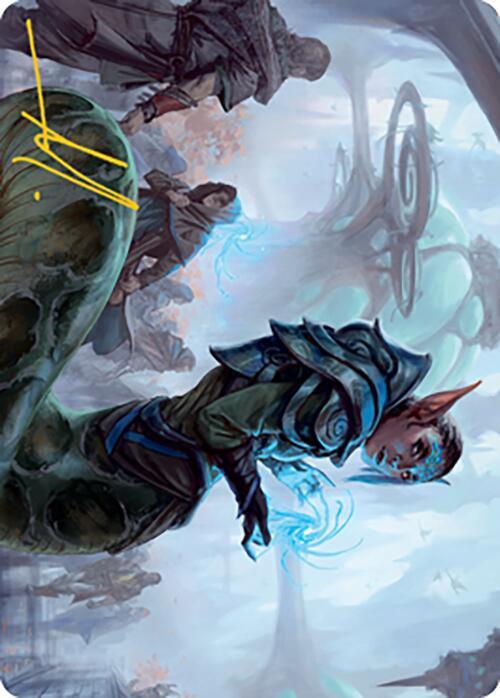 Lonis, Cryptozoologist Art Card (Gold-Stamped Signature)