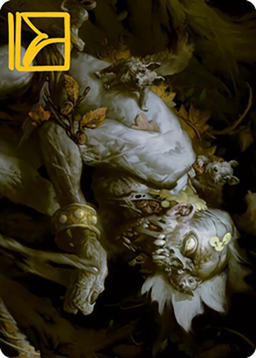 Nested Shambler Art Card (Gold-Stamped Signature)