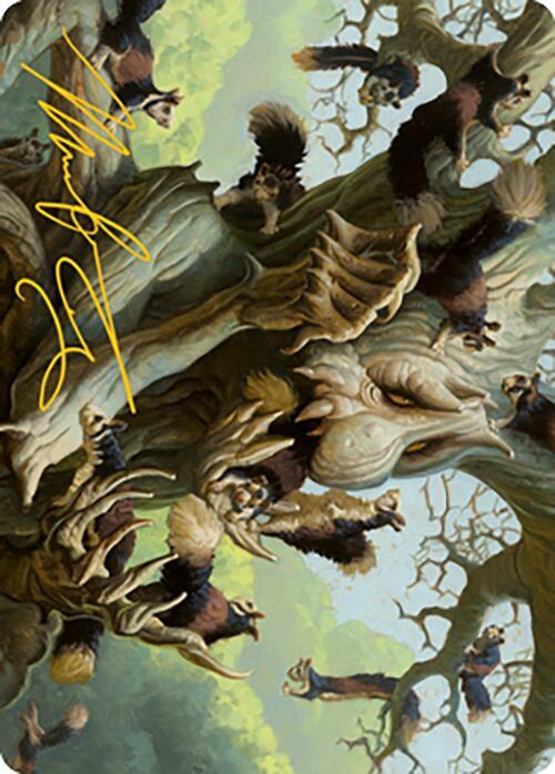 Scurry Oak Art Card (Gold-Stamped Signature)