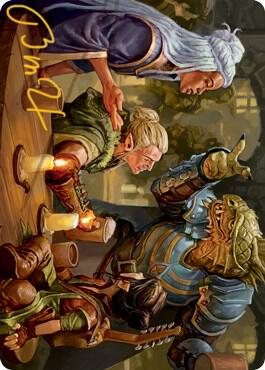 You Meet in a Tavern Art Card (Gold-Stamped Signature)
