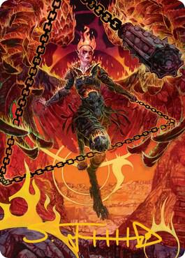 Zariel, Archduke of Avernus Art Card (Gold-Stamped Signature)