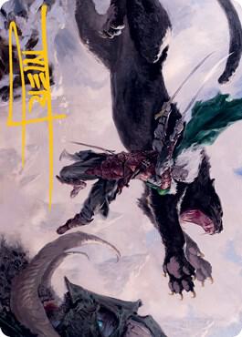 Drizzt Do'Urden Art Card (Gold-Stamped Signature)