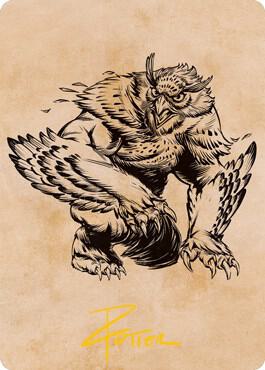 Owlbear (Showcase) Art Card (Gold-Stamped Signature)