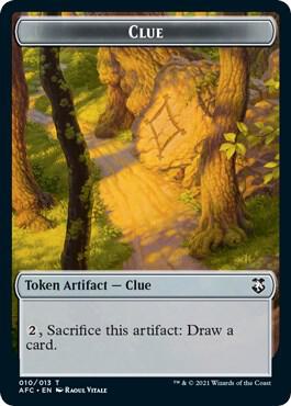Clue // Goblin Double-Sided Token