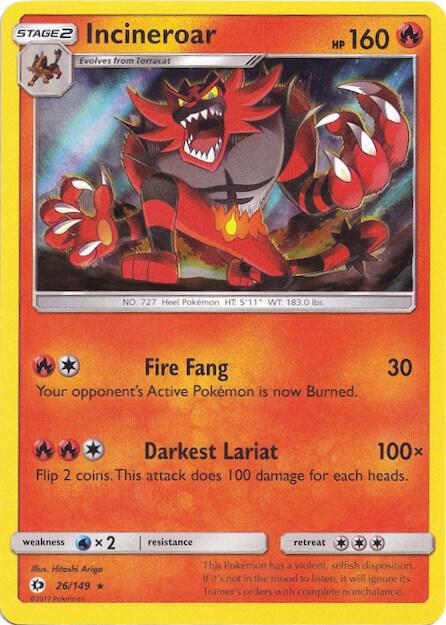 Incineroar - 26/149 (Water Web Holo)