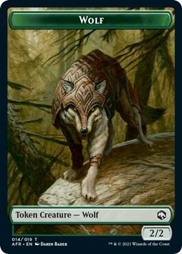 Wolf // Icingdeath, Frost Tongue Double-Sided Token