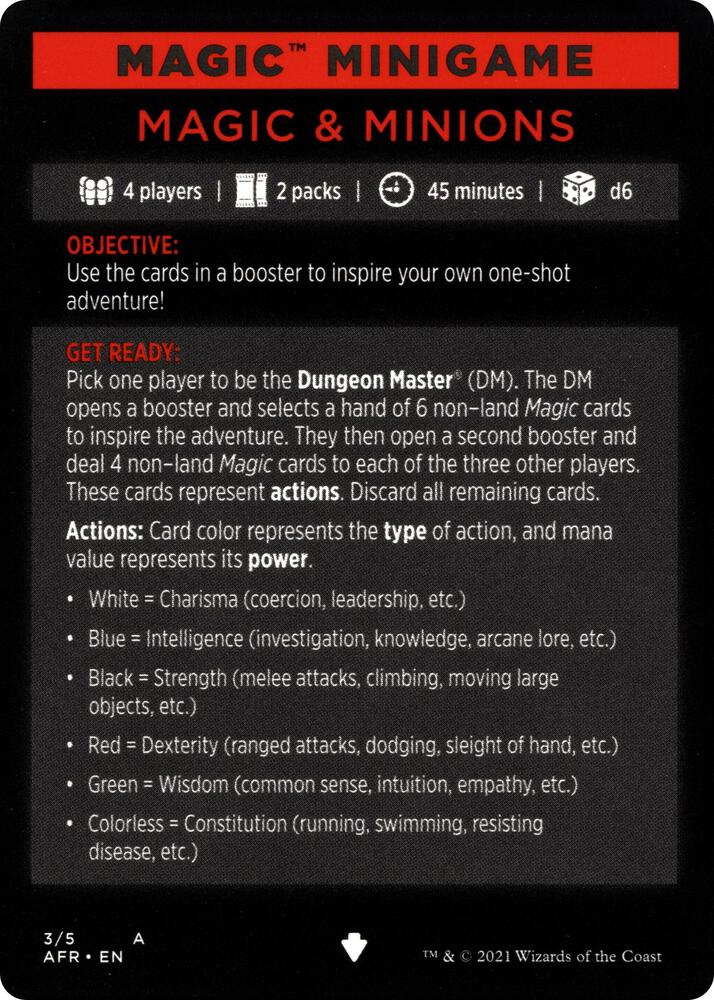Magic Minigame: Magic & Minions