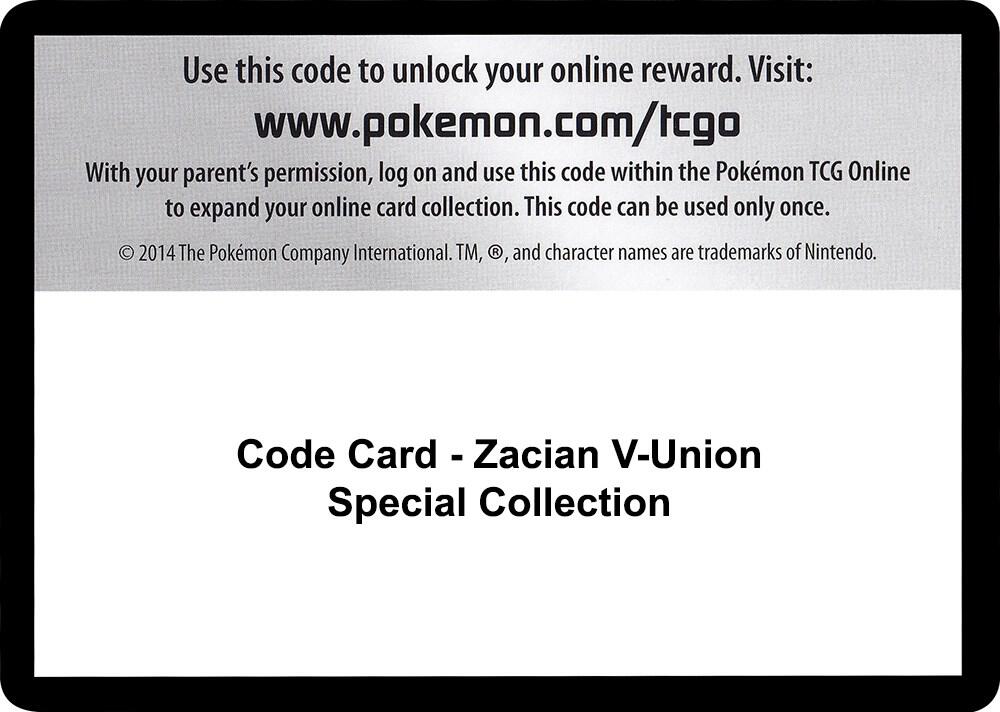 Code Card - Zacian V-UNION Special Collection