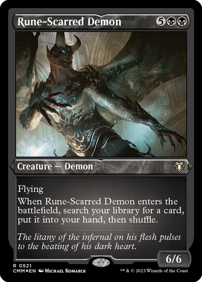 Rune-Scarred Demon (Foil Etched)
