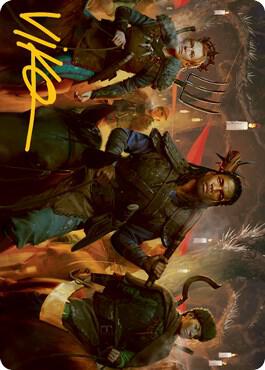 Candlelit Cavalry Art Card (Gold-Stamped Signature)