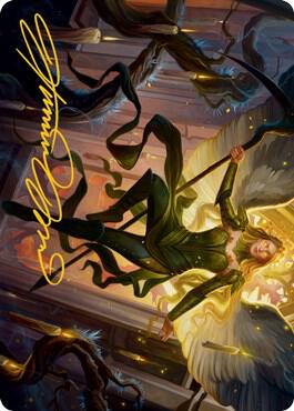 Sigarda, Champion of Light Art Card (Gold-Stamped Signature)