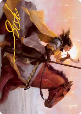 Sunrise Cavalier Art Card (Gold-Stamped Signature)