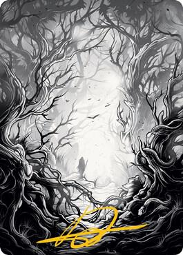 Forest Art Card (81/81) (Gold-Stamped Signature)