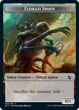 Eldrazi Spawn // Human Soldier Double-Sided Token