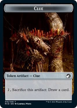 Clue // Bat Double-Sided Token