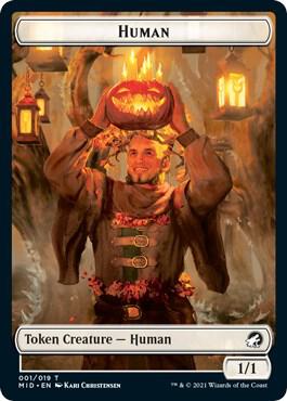 Human // Treefolk Double-Sided Token