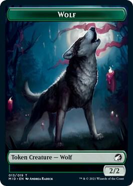 Wolf // Elemental Double-Sided Token
