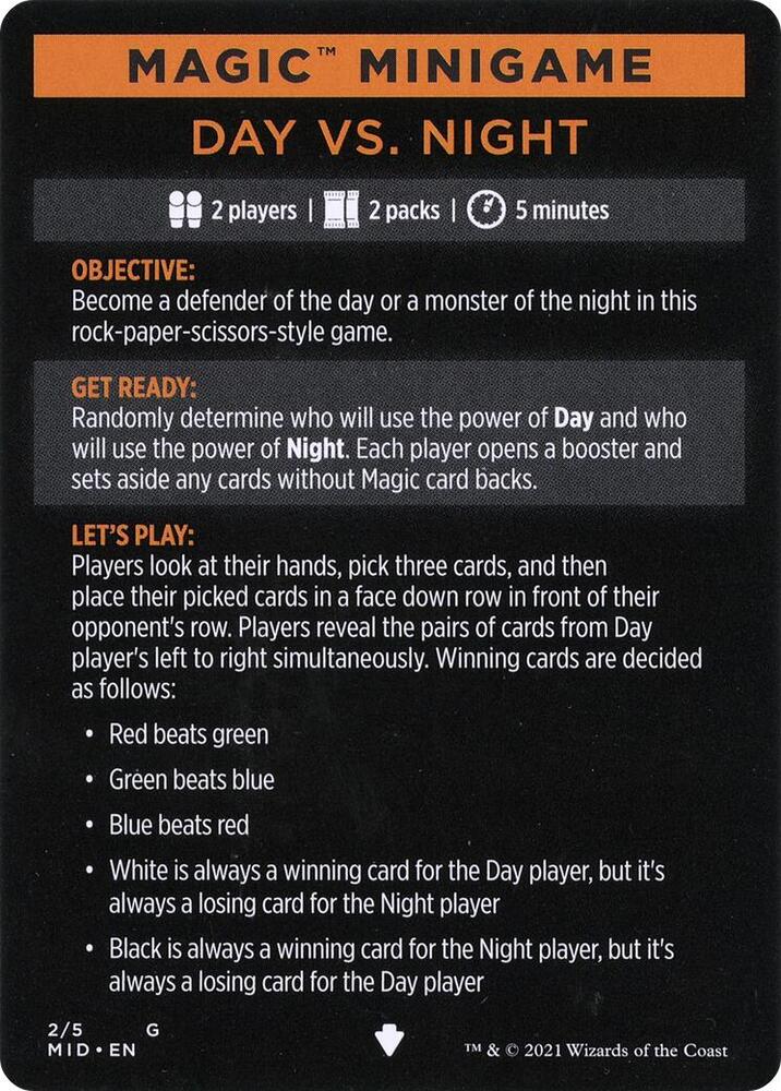 Magic Minigame: Day Vs. Night