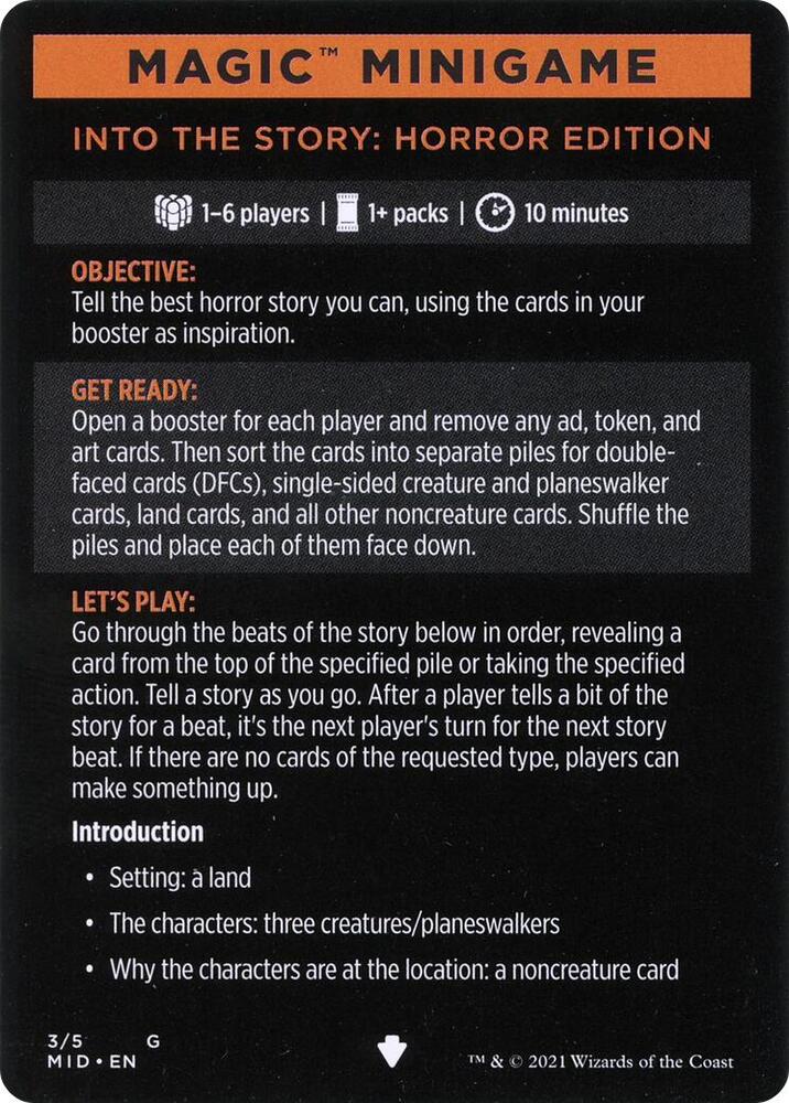 Magic Minigame: Into the Story: Horror Edition
