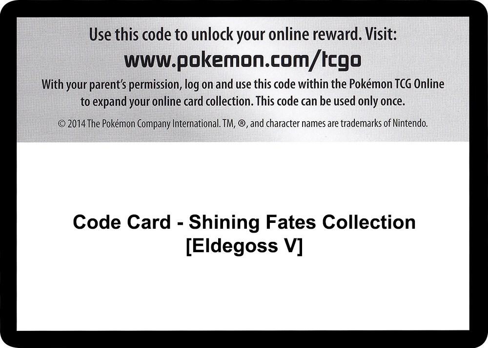 Code Card - Shining Fates Collection [Eldegoss V]