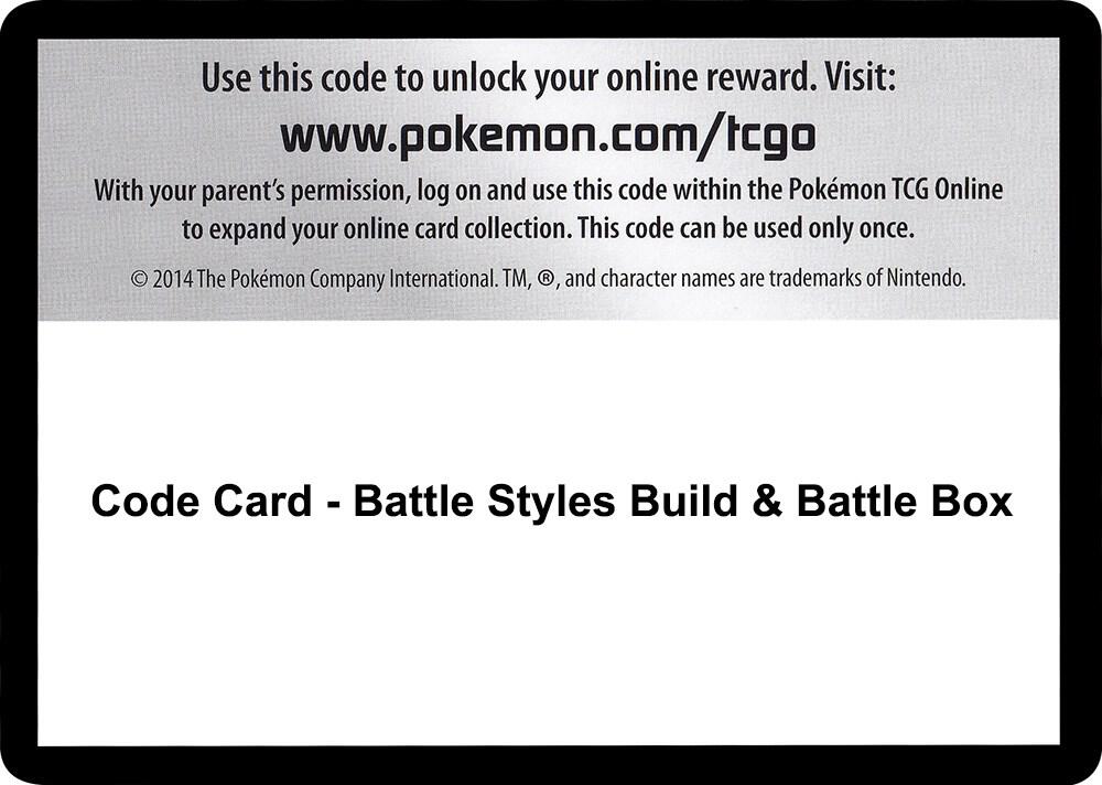 Code Card - Battle Styles Build & Battle Box