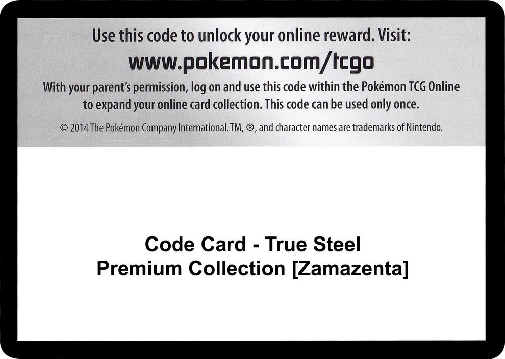 Code Card - True Steel Premium Collection [Zamazenta]