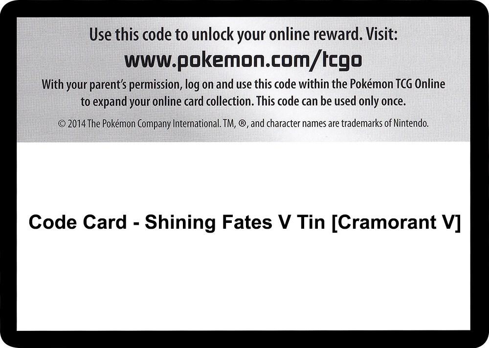 Code Card - Shining Fates V Tin [Cramorant V]
