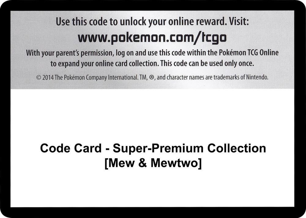 Code Card - Super-Premium Collection [Mew & Mewtwo]