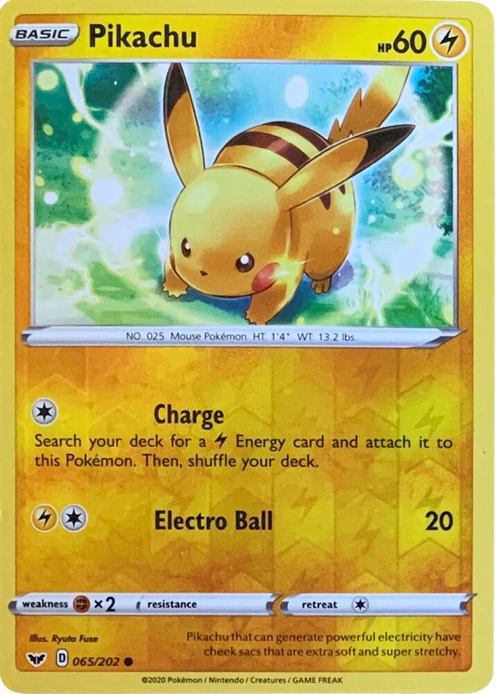 Pikachu - 065/202 (Reverse Cosmos Holo)