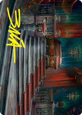 Edgar Markov's Coffin Art Card (Gold-Stamped Signature)