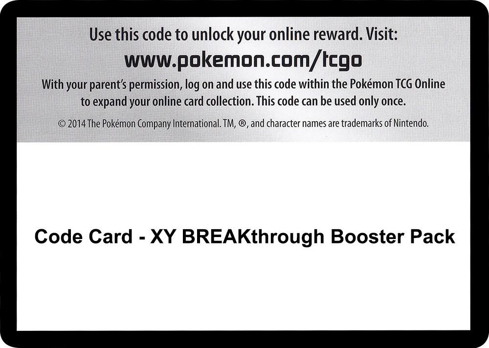 Code Card - XY BREAKthrough Booster Pack