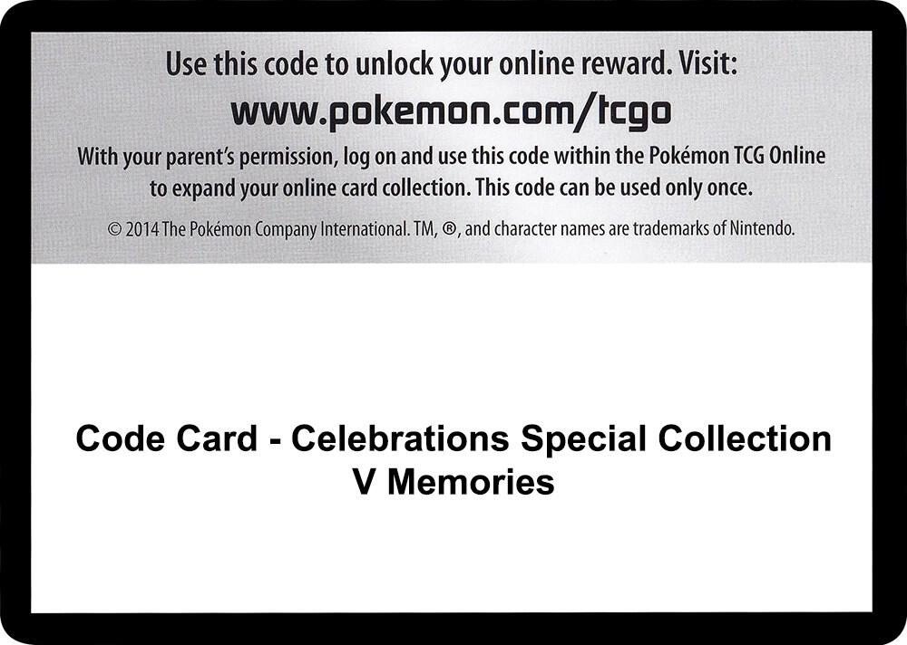 Code Card - Celebrations Special Collection - V Memories