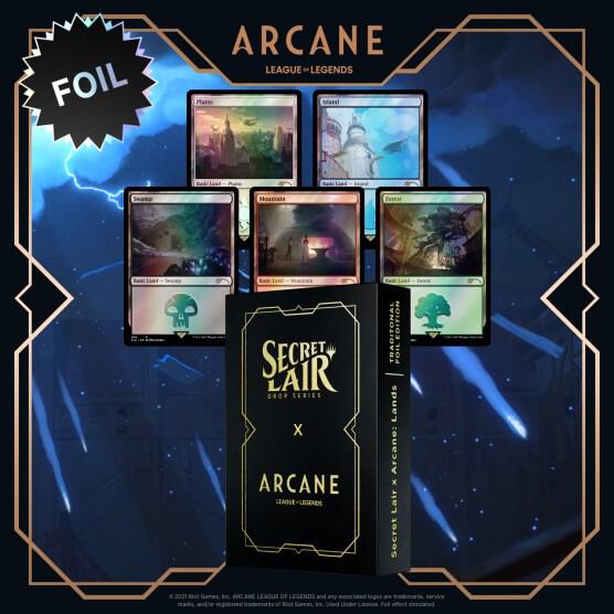 Secret Lair Drop: Secret Lair x Arcane: Lands - Traditional Foil Edition
