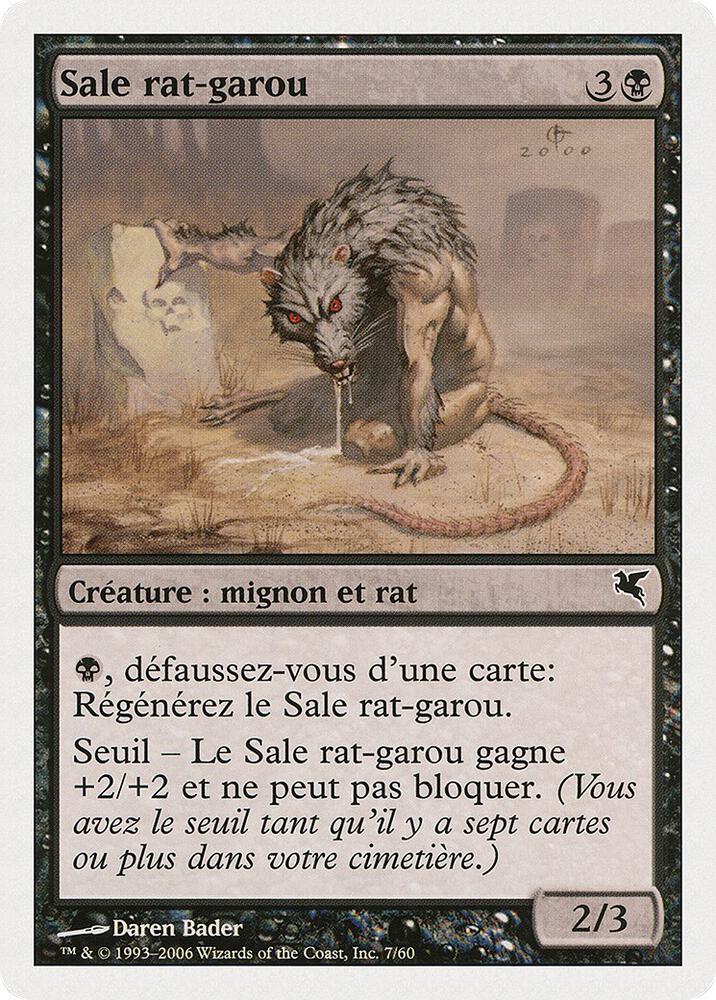 Dirty Wererat (French) - "Sale rat-garou" (A7)